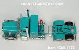 Item #CAB 1172 Teal Peterbilt 389 Pride-N-Class 36-inch Flattop Sleeper - 1/64 Scale - DCP by First Gear