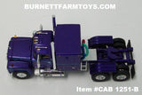 Item #CAB 1251-B Purple Blue Outline Mack R Model 60-inch Sleeper - 1/64 Scale - DCP by First Gear