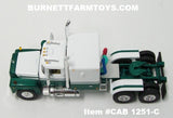 Item #CAB 1251-C White Green Mack R Model 60-inch Sleeper - 1/64 Scale - DCP by First Gear