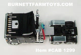 Item #CAB 1299 Black Gray Silver Outline Peterbilt 352 COE 110-inch Sleeper with Turbo Wing - 1/64 Scale - DCP by First Gear