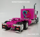Item #CAB 1372 Pink Peterbilt 389 Pride-N-Class 36-inch Flattop Sleeper - 1/64 Scale - DCP by First Gear