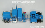 Item #CAB 1376 Baby Blue Peterbilt 389 Pride-N-Class 36-inch Flattop Sleeper - 1/64 Scale - DCP by First Gear