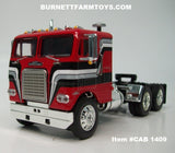 Item #CAB 1409 Red White Stripe Silver Stripe Black Stripe Freightliner COE - 1/64 Scale - DCP by First Gear