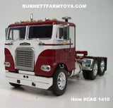 Item #CAB 1410 Burgundy White Freightliner COE - 1/64 Scale - DCP by First Gear
