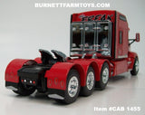 Item #CAB 1455 Dawes Contract Carriage Red Tri-Axle Kenworth T660 86-inch Sleeper - 1/64 Scale – DCP by First Gear
