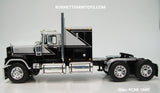 Item #CAB 1669 Light Gray Black Mack Superliner 60-inch Flattop Sleeper - 1/64 Scale - DCP by First Gear