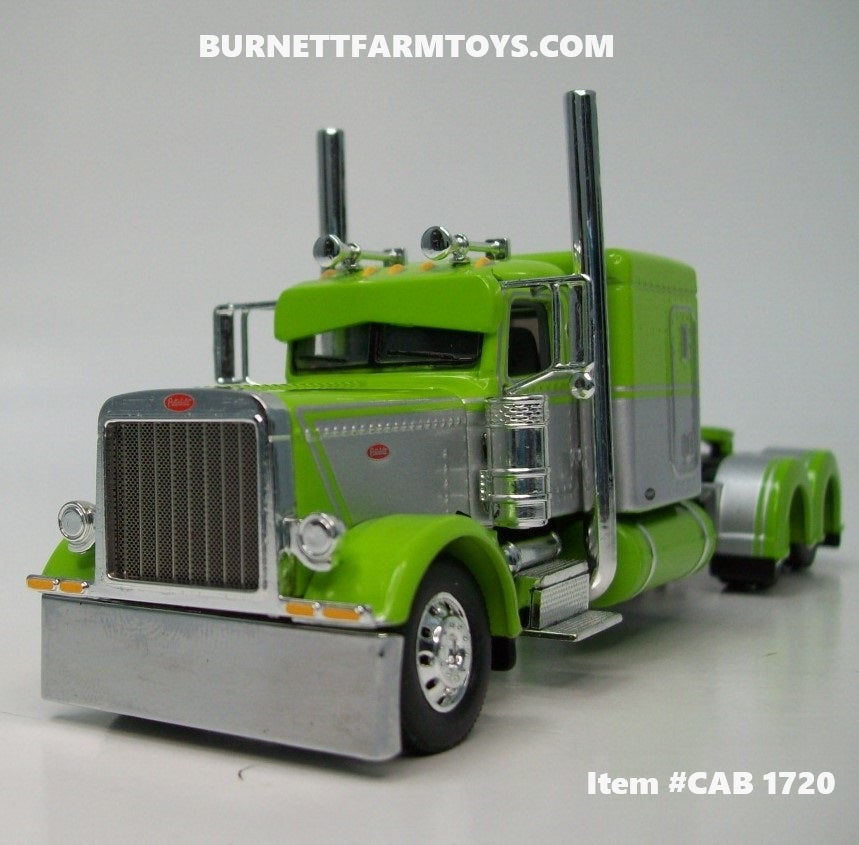Item #CAB 1720 Lime Green Silver Peterbilt 389 63-inch