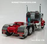 Item #CAB 1746 Red Tri-Axle Peterbilt 359 Day Cab with Headache Rack - 1/64 Scale – DCP by First Gear