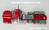 Item #CAB 1746 Red Tri-Axle Peterbilt 359 Day Cab with Headache Rack - 1/64 Scale – DCP by First Gear