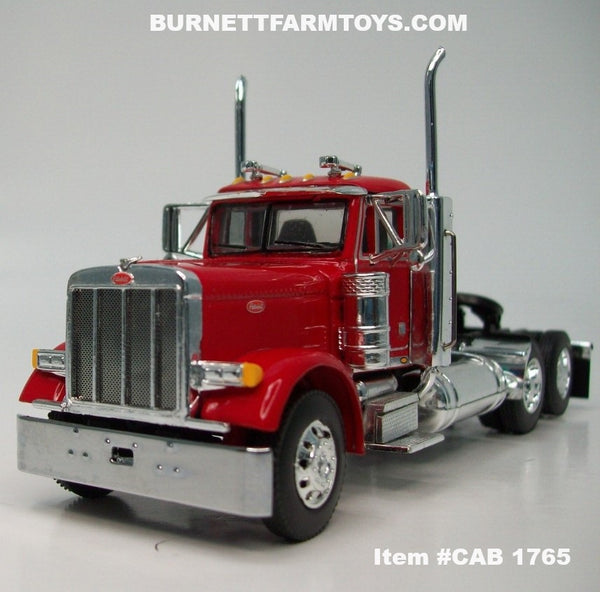 Item #CAB 1765 Red Peterbilt 379 Day Cab - 1/64 Scale - DCP by