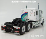 Item #CAB 1779 White Kenworth W900L 60-inch Flattop Sleeper - 1/64 Scale – DCP by First Gear