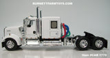 Item #CAB 1779 White Kenworth W900L 60-inch Flattop Sleeper - 1/64 Scale – DCP by First Gear