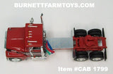 Item #CAB 1799 Dark Red Black Stripe Silver Stripe Ford LTL 9000 Day Cab - 1/64 Scale – DCP by First Gear