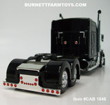 Item #CAB 1846 Black Kenworth W900L 86-inch Studio Sleeper - 1/64 Scale – DCP by First Gear