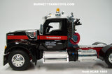 Item #CAB 1869 Mammoet Black Red White Tri-Axle Kenworth W990 Day Cab with Headache Rack - 1/64 Scale – DCP by First Gear