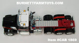 Item #CAB 1869 Mammoet Black Red White Tri-Axle Kenworth W990 Day Cab with Headache Rack - 1/64 Scale – DCP by First Gear