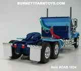 Item #CAB 1924 Blue GMC General 34-inch Flattop Sleeper - 1/64 Scale – DCP by First Gear