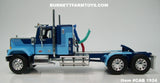 Item #CAB 1924 Blue GMC General 34-inch Flattop Sleeper - 1/64 Scale – DCP by First Gear