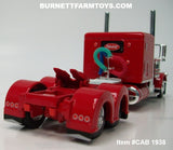 Item #CAB 1938 Red Peterbilt 389 63-inch Flattop Sleeper - 1/64 Scale – DCP by First Gear