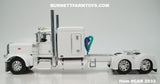 Item #CAB 2033 White Peterbilt 389 63-inch Flattop Sleeper - 1/64 Scale – DCP by First Gear