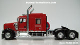 Item #CAB 2034 Red Black Fender Kenworth W900L 72-inch AeroCab Flattop Sleeper - 1/64 Scale – DCP by First Gear