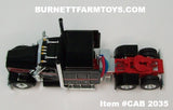 Item #CAB 2035 Black Red White Outline Kenworth W900L 72-inch AeroCab Flattop Sleeper - 1/64 Scale – DCP by First Gear