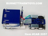Item #CAB 2057 Blue White Black Outline Peterbilt 352 COE 110-inch Sleeper - 1/64 Scale – DCP by First Gear
