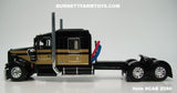 Item #CAB 2080 Black Gold Kenworth W900L 72-inch AeroCab Sleeper - 1/64 Scale – DCP by First Gear