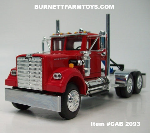 Item #CAB 2093 Red White Western Star 4900 Day Cab - 1/64 Scale – DCP by First Gear