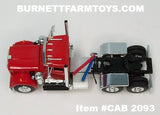Item #CAB 2093 Red White Western Star 4900 Day Cab - 1/64 Scale – DCP by First Gear