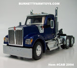 Item #CAB 2094 Blue Metallic Kenworth W990 Day Cab - 1/64 Scale – DCP by First Gear