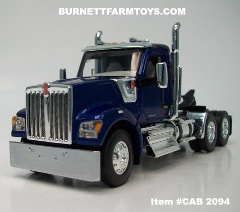 Item #CAB 2094 Blue Metallic Kenworth W990 Day Cab - 1/64 Scale – DCP by First Gear