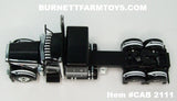 Item #CAB 2111 Black White Peterbilt 389 48-inch Flattop Sleeper - 1/64 Scale – DCP by First Gear
