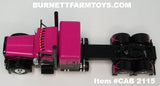 Item #CAB 2115 Pink Black Peterbilt 389 48-inch Flattop Sleeper - 1/64 Scale - DCP by First Gear