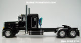 Item #CAB 2196 Black Peterbilt 379 48-inch Flattop Sleeper - 1/64 Scale – DCP by First Gear