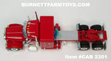 Item #CAB 2201 Red Peterbilt 379 48-inch Flattop Sleeper - 1/64 Scale – DCP by First Gear