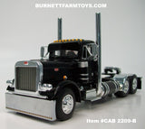 Item #CAB 2209-B Black Peterbilt 379 Day Cab - 1/64 Scale – DCP by First Gear