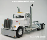 Item #CAB 2210-B White Peterbilt 379 Day Cab - 1/64 Scale – DCP by First Gear