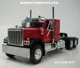 Item #CAB 2237 Red Black Fender GMC General 34-inch Flattop Sleeper - 1/64 Scale – DCP by First Gear