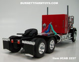 Item #CAB 2237 Red Black Fender GMC General 34-inch Flattop Sleeper - 1/64 Scale – DCP by First Gear