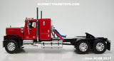Item #CAB 2237 Red Black Fender GMC General 34-inch Flattop Sleeper - 1/64 Scale – DCP by First Gear