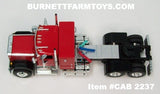 Item #CAB 2237 Red Black Fender GMC General 34-inch Flattop Sleeper - 1/64 Scale – DCP by First Gear