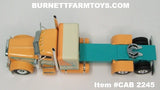 Item #CAB 2245 Peach Teal Cream Peterbilt 389 48-inch Flattop Sleeper - 1/64 Scale – DCP by First Gear