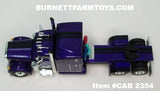Item #CAB 2354 Purple Metallic Black Stripe Peterbilt 379 63-inch Mid Roof Sleeper - 1/64 Scale – DCP by First Gear