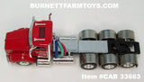 Item #CAB 33663 Red Tri-Axle Kenworth T800 Day Cab - 1/64 Scale – DCP by First Gear