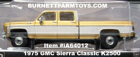 Item #iA64012 Gold White 1975 GMC Sierra Classic K2500 4-Door Pickup Truck - 1/64 Scale - ixo Models