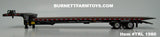 Item #TRL 1980 Black Tandem Axle Landoll 440 Series Traveling Slide Axle Flatbed Trailer - 1/64 Scale – DCP by First Gear