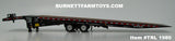 Item #TRL 1980 Black Tandem Axle Landoll 440 Series Traveling Slide Axle Flatbed Trailer - 1/64 Scale – DCP by First Gear