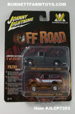 Item #JLCP7353 Gray 1965 International 1200 Pickup Truck and Burgundy White Muddy 1979 International Scout Pickup Truck - 1/64 Scale - Johnny Lightning - Off Road Limited Edition
