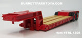 Item #TRL 1308 Red Tandem Axle Rogers Vintage Lowboy Trailer with Detachable Neck - 1/64 Scale - DCP by First Gear